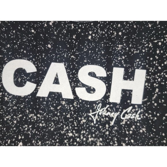 ZION M Johnny Cash - Block Music Rebel Splatter Adult T-Shirt - rock & roll - Picture 7 of 9